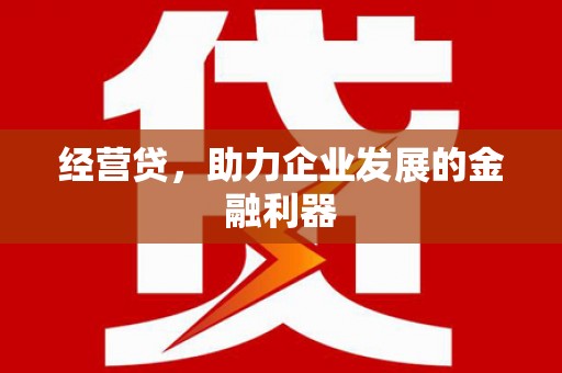 阳春经营贷，助力企业发展的金融利器