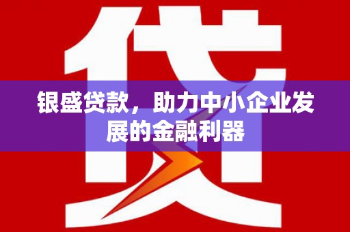 江东银盛贷款，助力中小企业发展的金融利器