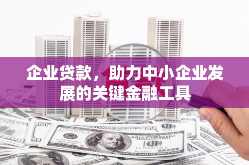 姑苏企业贷款，助力中小企业发展的关键金融工具