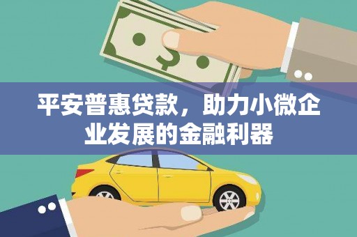 札达平安普惠贷款，助力小微企业发展的金融利器