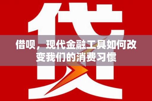 朱家尖借呗，现代金融工具如何改变我们的消费习惯