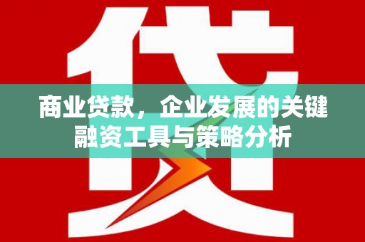 襄阳商业贷款，企业发展的关键融资工具与策略分析