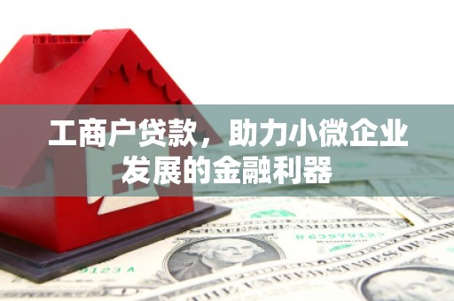 伍家岗工商户贷款，助力小微企业发展的金融利器