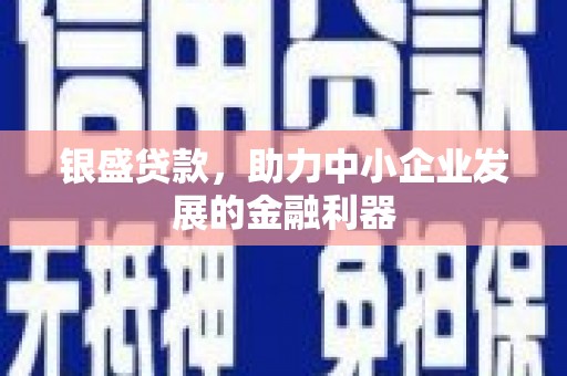 伊川银盛贷款，助力中小企业发展的金融利器