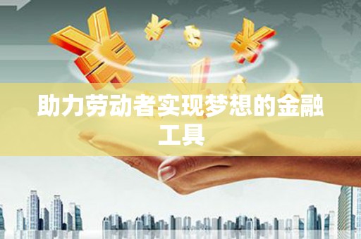 台西助力劳动者实现梦想的金融工具