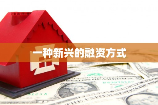 麻江一种新兴的融资方式