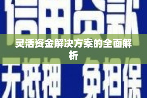 松北灵活资金解决方案的全面解析